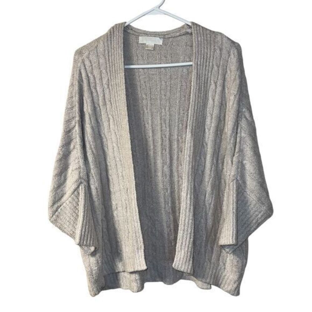 Barefoot Dreams CozyChic Lite Batwing Cable‎ Cardigan Lounge Sweater Size L/XL